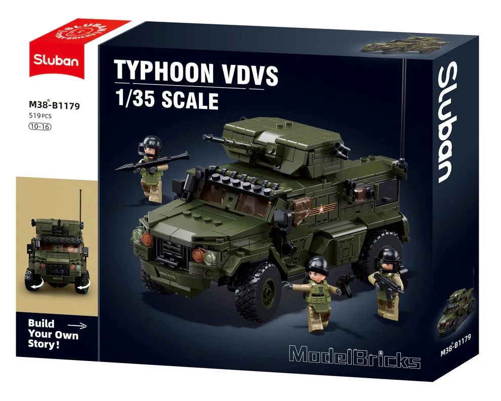 Sluban | Typhoon VDVS Assault Armored Vehicle Scale 1:35 519pcs