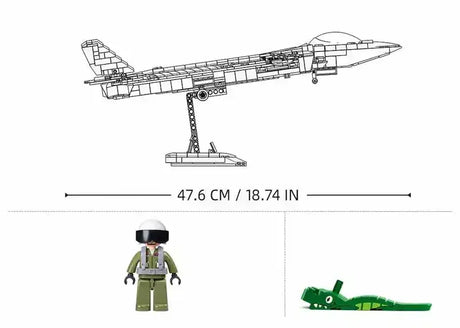 J20 Stealth Aircraft | 1007 Pieces - Toybox Tales