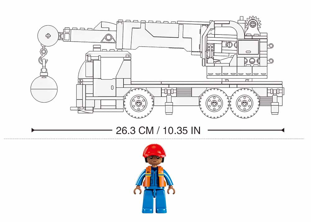 Sluban | Town | Crane With Wrecking Ball 295 Pcs - Toybox Tales