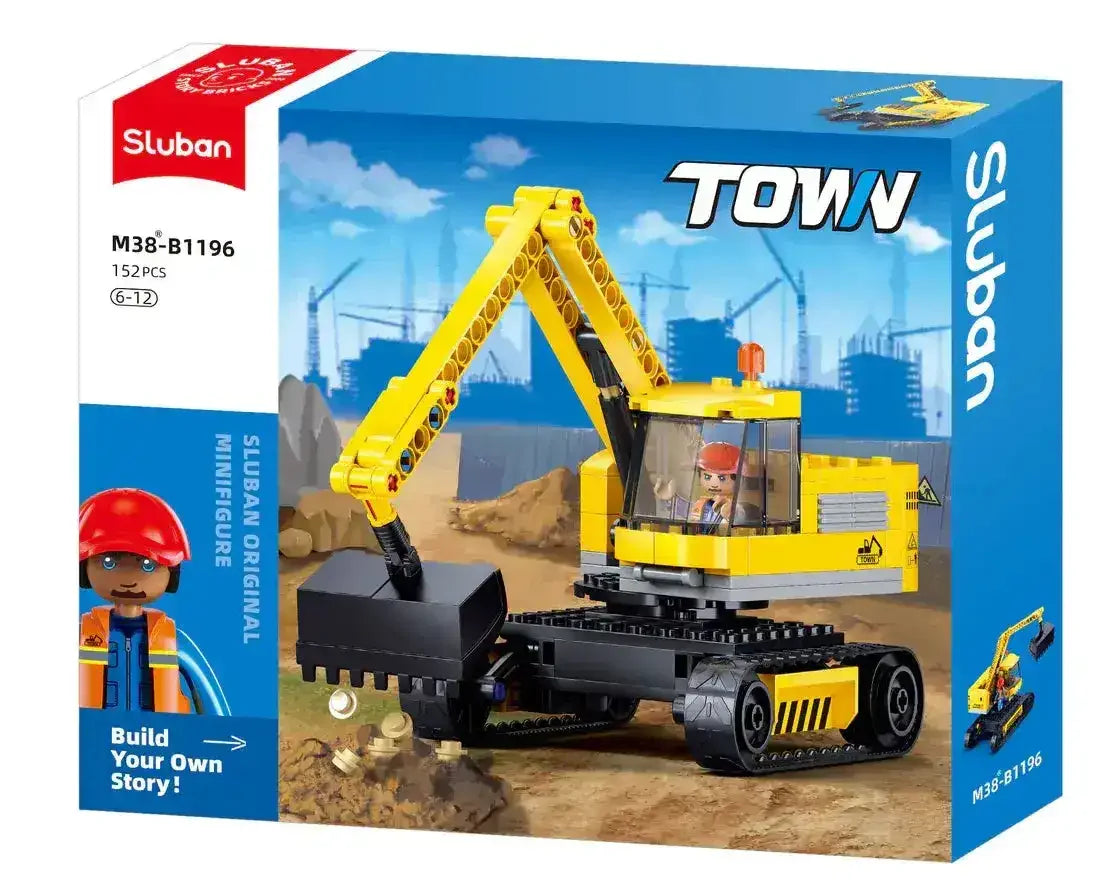 Sluban | Town | Excavator 152 Pcs - Toybox Tales