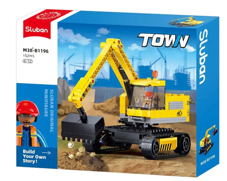 Sluban | Town | Excavator 152 Pcs - Toybox Tales