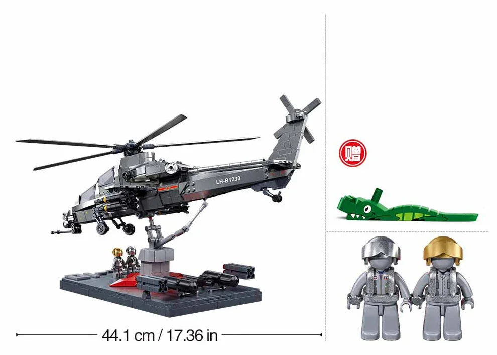 Sluban | WZ-10S Helicopter Scale 1:44 914pcs