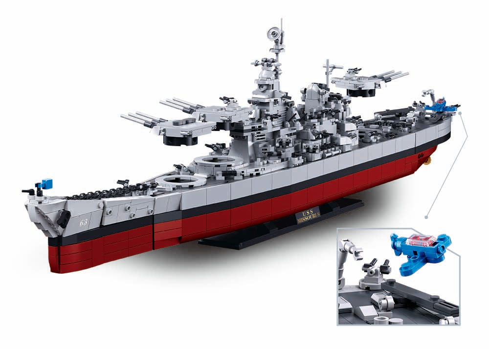 Sluban - USS Missouri Scale 1:350 1739 Pcs