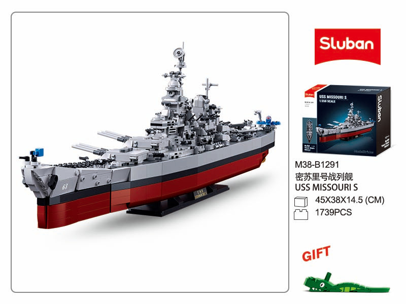 Sluban - USS Missouri Scale 1:350 1739 Pcs