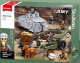 Sluban | Army WWI A7V Tank Offensive 506 Pieces