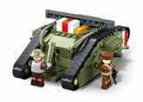 Sluban | Army WW1 Mark v Tank Offensive 516 Pieces