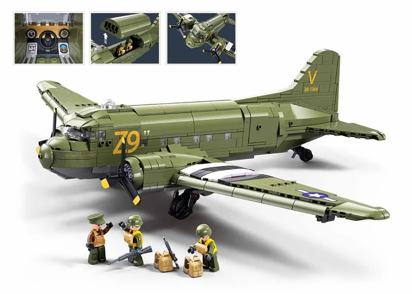Sluban | C-47-S Airtrain Scale 1:44 1015pcs