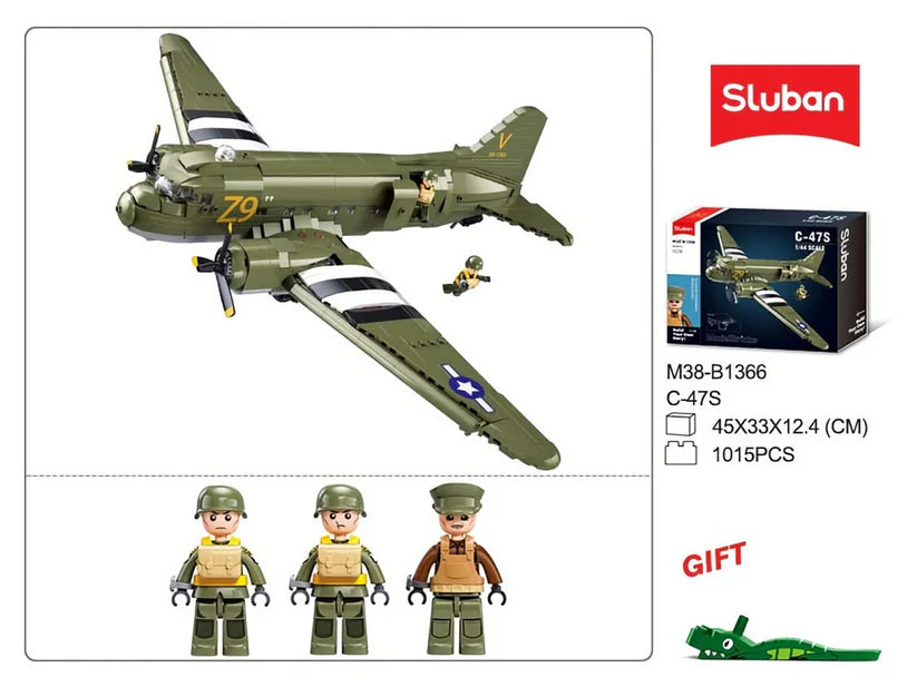 Sluban | C-47-S Airtrain Scale 1:44 1015pcs