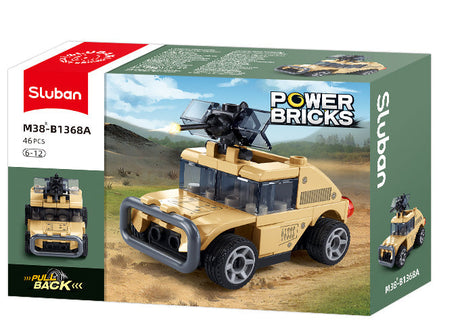 Sluban | Powerbricks Pull Backs Military (Assorted) - Toybox Tales