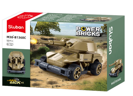 Sluban | Powerbricks Pull Backs Military (Assorted) - Toybox Tales