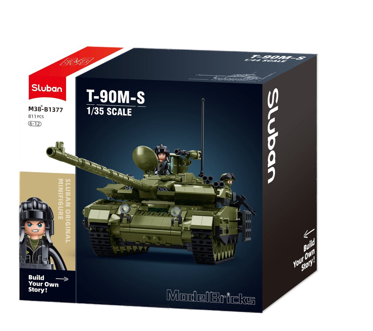 Sluban | T90M-S MBT Scale 1:35 811pcs - Toybox Tales