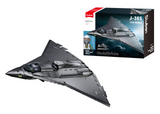 Sluban J-36 fighter jet 1:44 scale model top view