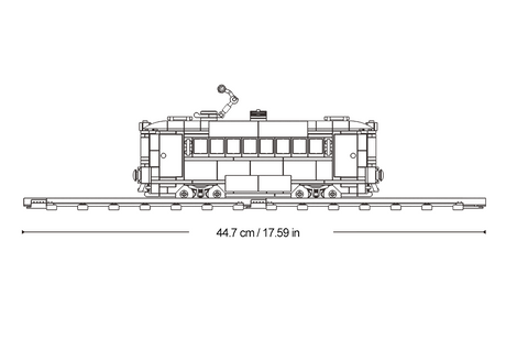 Sluban Melbourne tram 1:35 scale model front view