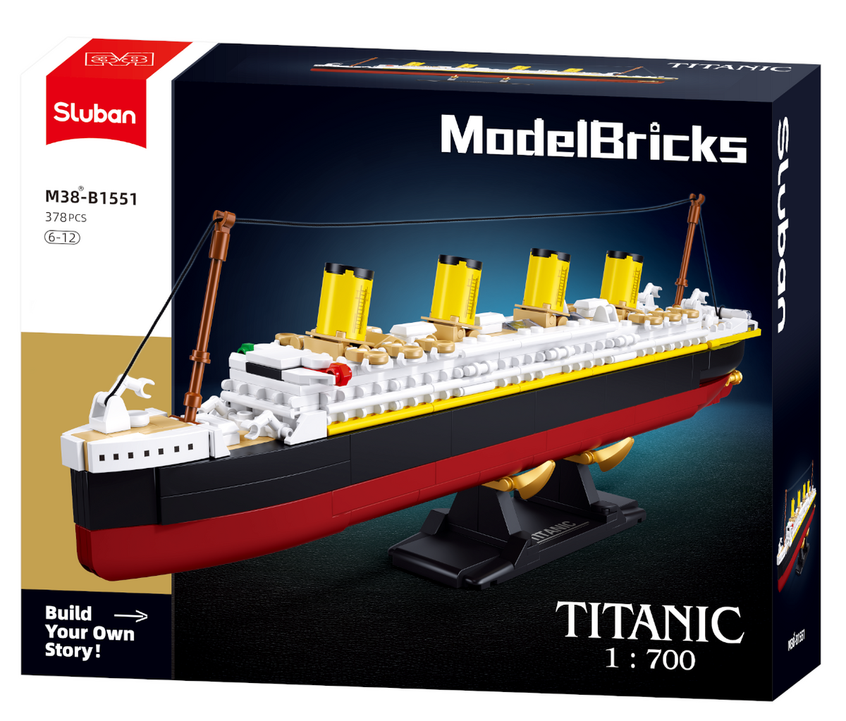 Sluban | Titanic 1:700 378 Pcs