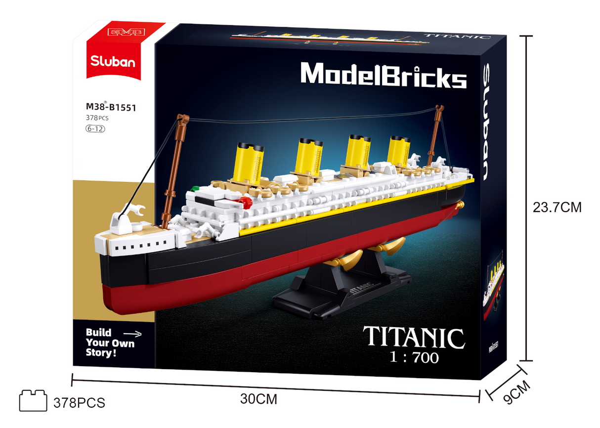 Sluban | Titanic 1:700 378 Pcs