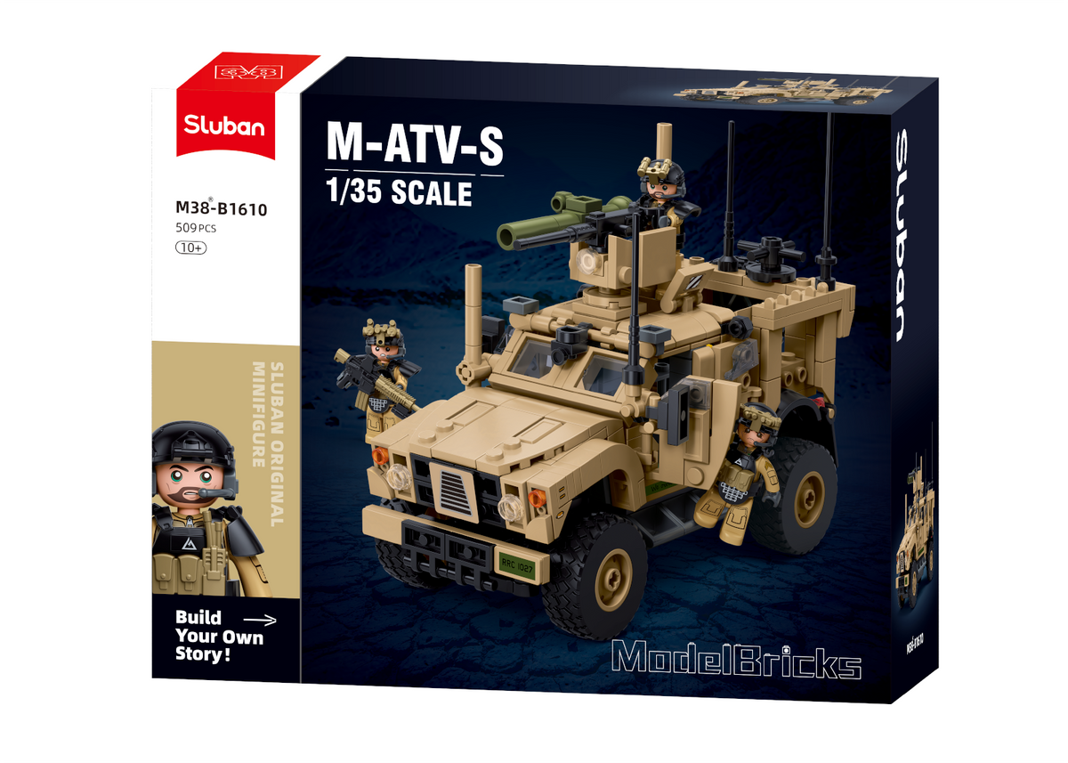Sluban M-ATVS Military Vehicle 509 piece building set