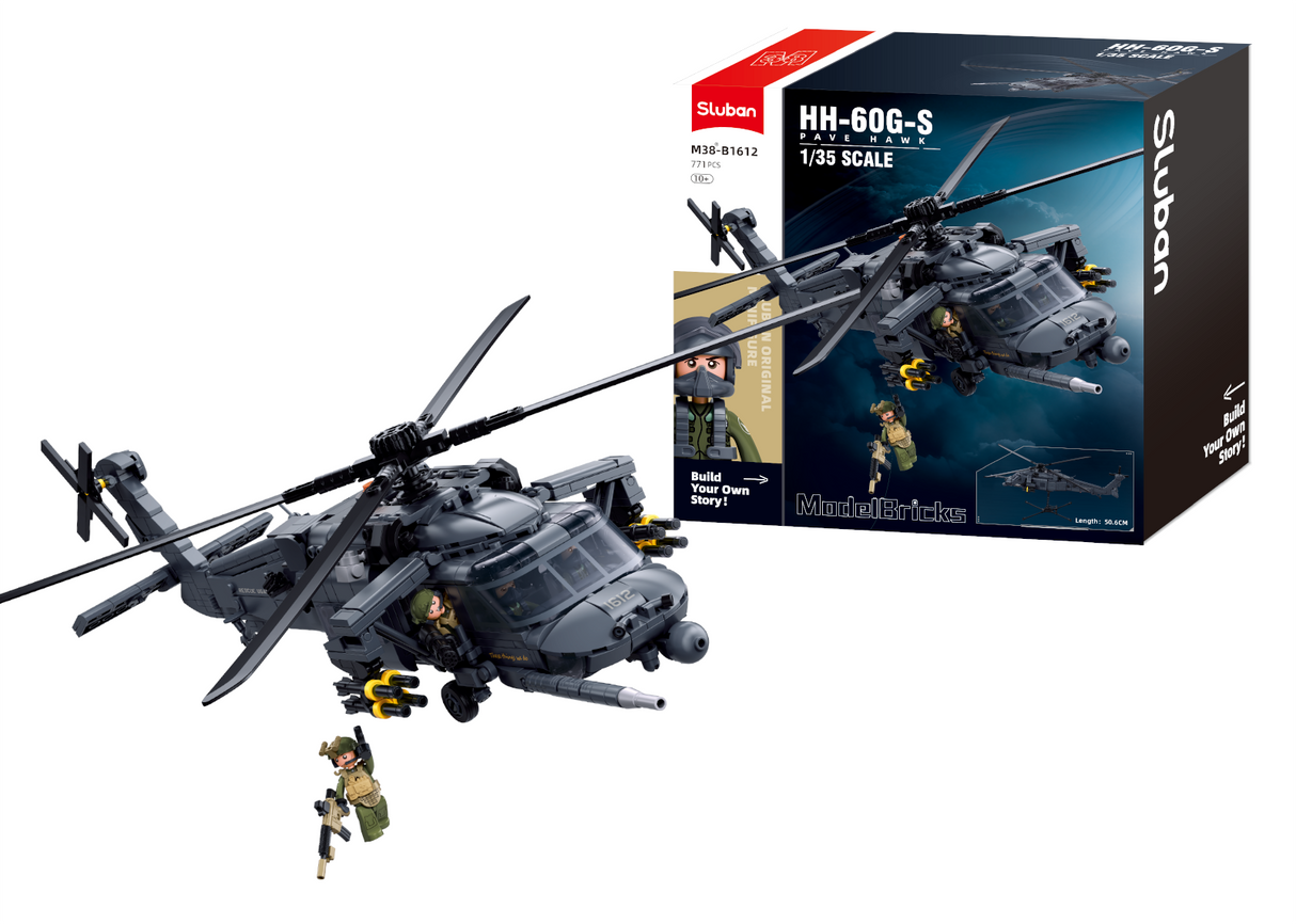Sluban Pave Hawk 1:35 scale model cockpit detail