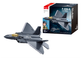 Sluban F-22A Raptor 1:44 scale model cockpit detail
