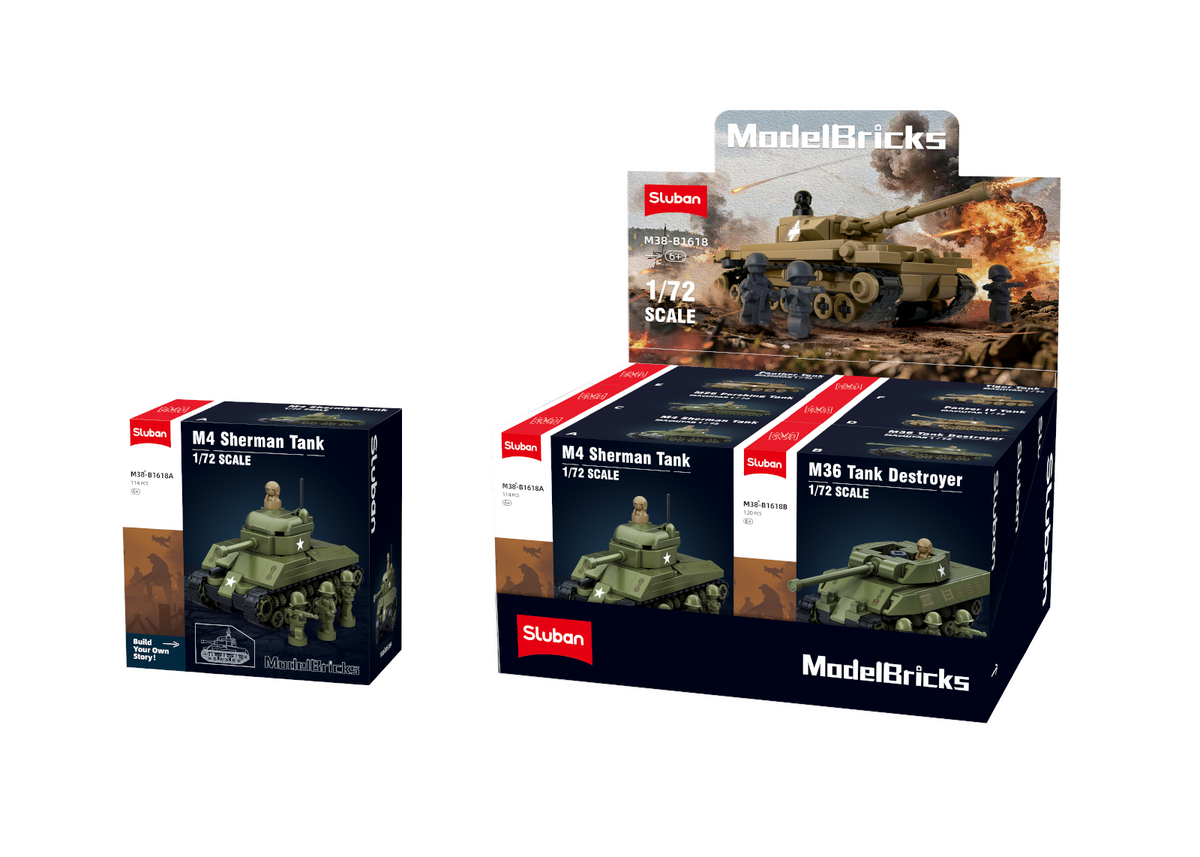 Sluban | WW2 Tanks 1:72 (Assorted)