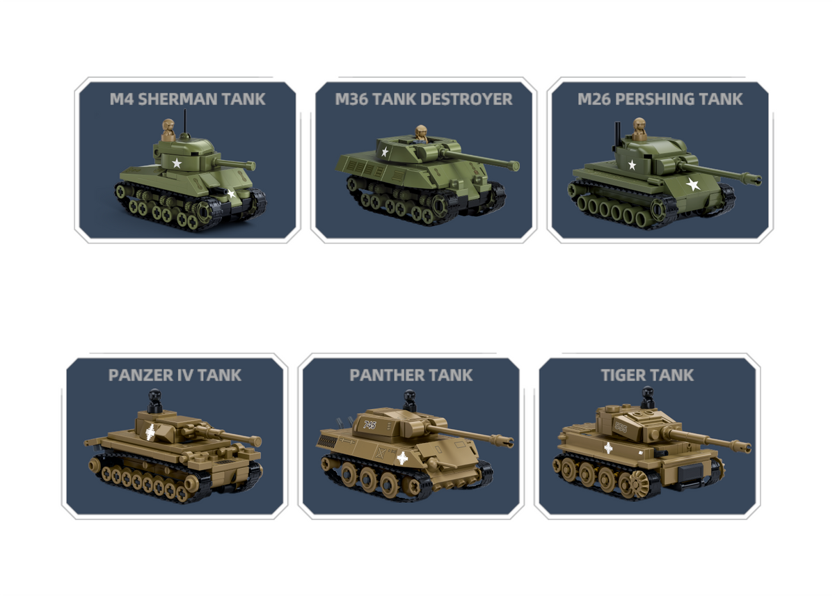 Sluban | WW2 Tanks 1:72 (Assorted)