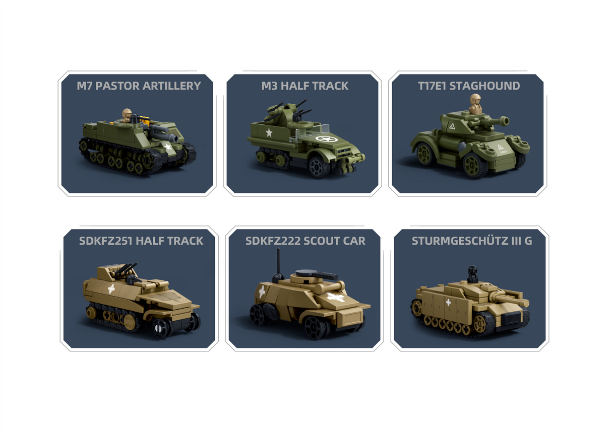 Sluban | WW2 Military Vehicles 1:72 (Assorted)