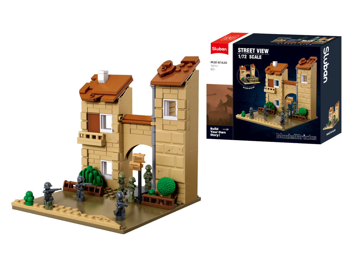 Sluban | WW2 Scene Caen Suburbs 165 Pcs