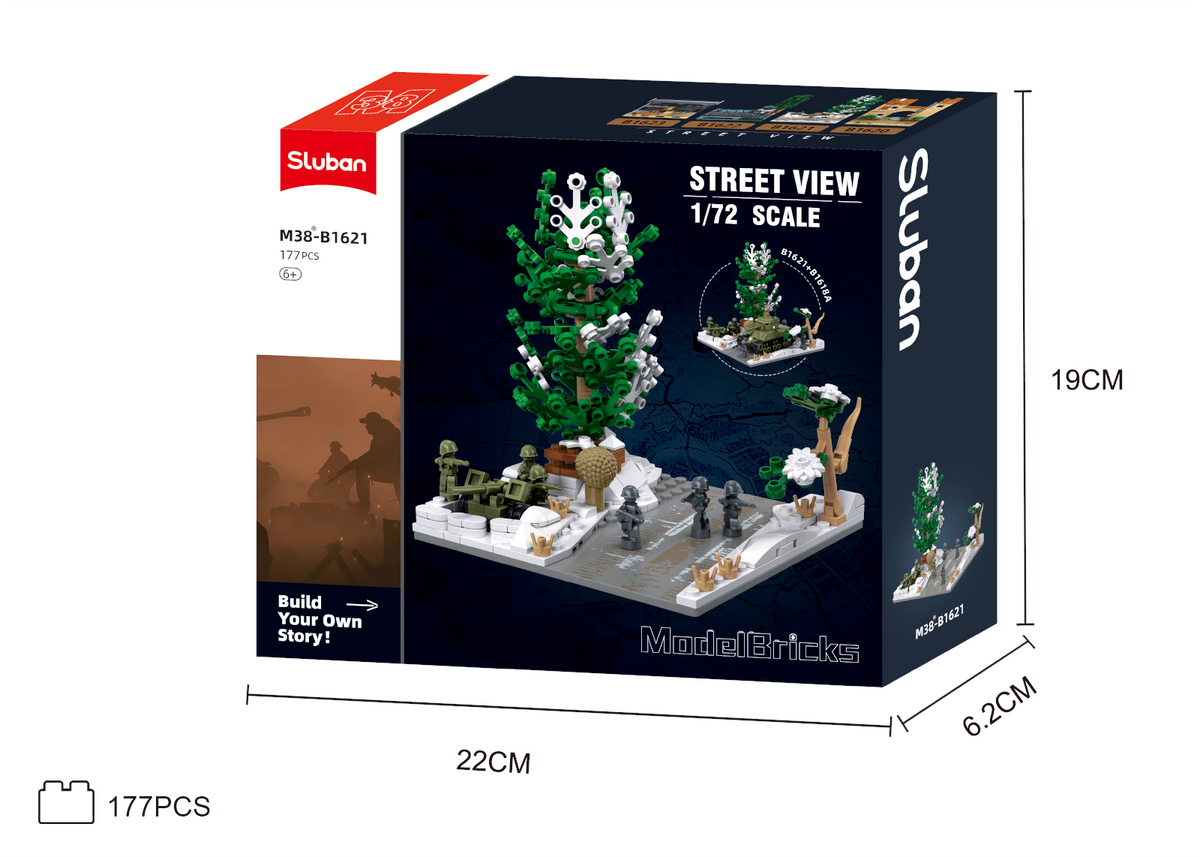 Sluban | WW2 Scene Ardennes Forest 177 Pcs
