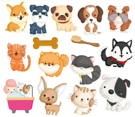 Colour Changing Bath Stickers - Muddy Paws - Toybox Tales