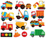 Colour Changing Bath Stickers - Mucky Trucks - Toybox Tales