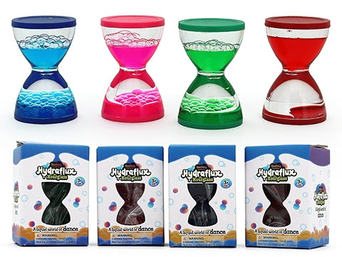 Liquid Motion Timer - Small Hourglass (Assorted Colours) - Toybox Tales
