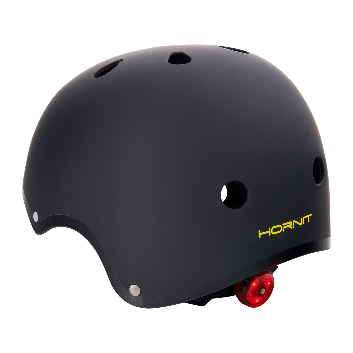 Hornit | Cycle Helmet with LED Light - Stealth (Black) - Small
