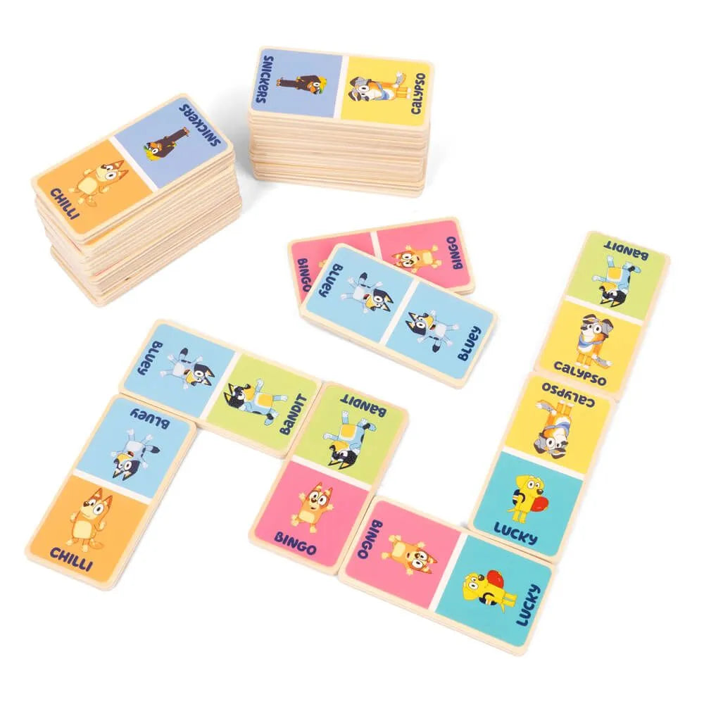 Bluey Wooden Dominoes - Toybox Tales