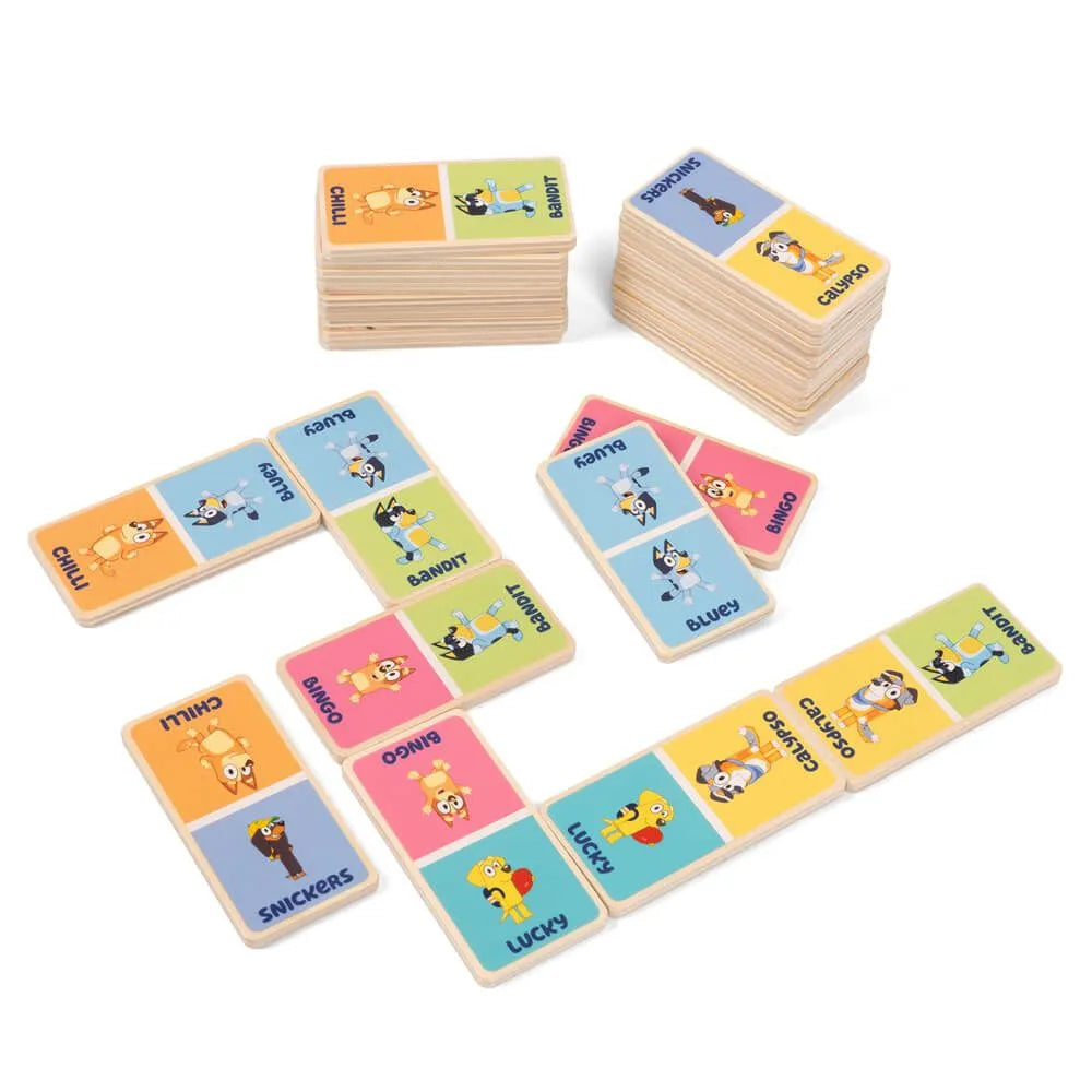 Bluey Wooden Dominoes - Toybox Tales