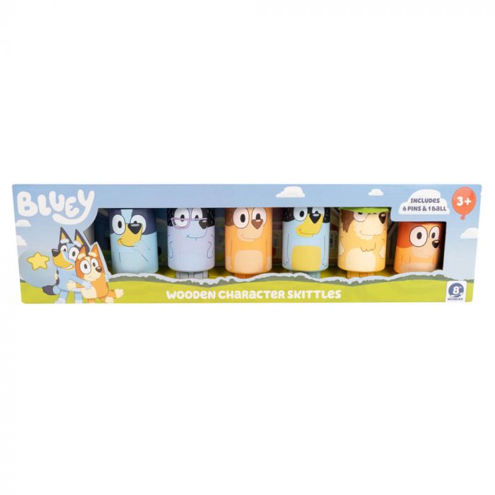 Bluey Wooden Skittle Set