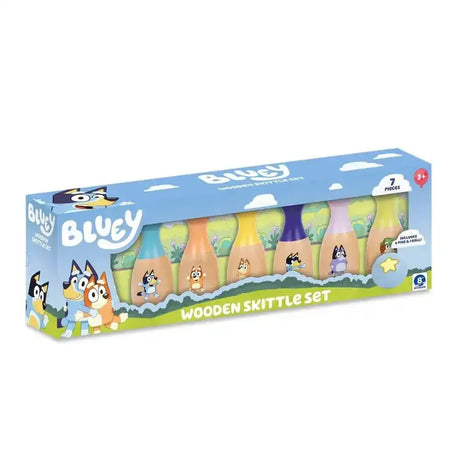 Bluey Wooden Skittle Set - Toybox Tales