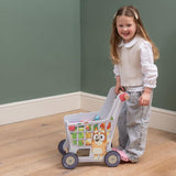 Bluey Wooden Shopping Trolley
