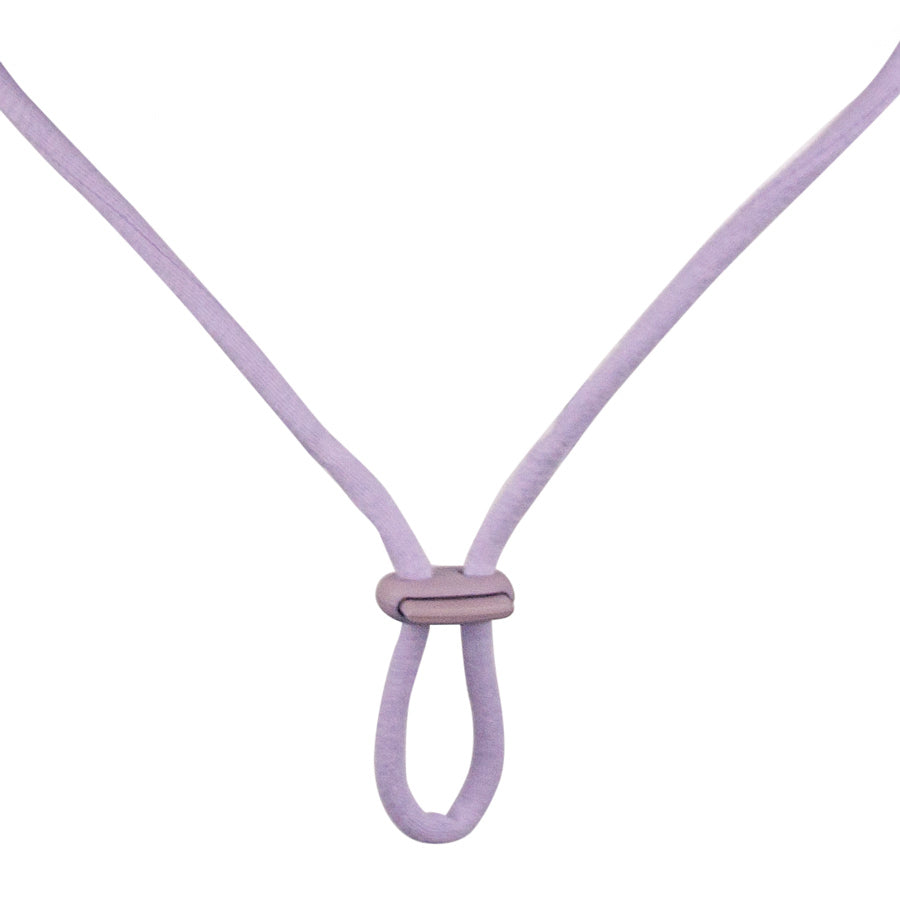 Ponytail Bucket Hat with Strap - Lilac