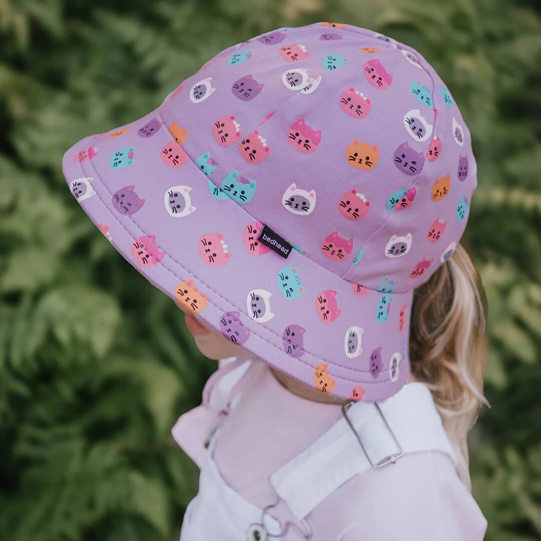 Ponytail Bucket Sun Hat - Kitty - Toybox Tales