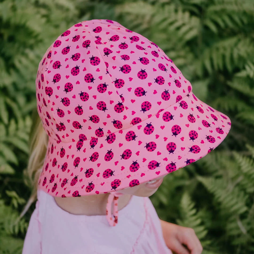 Ponytail Bucket Sun Hat - Ladybug - Toybox Tales