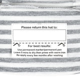 Classic Bucket Sun Hat - Grey Stripe - Toybox Tales
