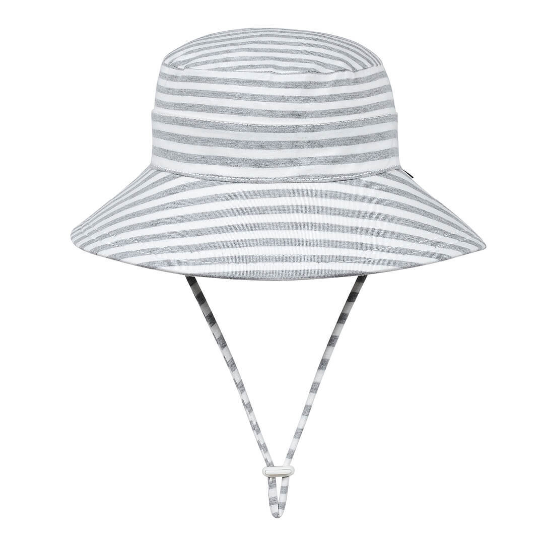Classic Bucket Sun Hat - Grey Stripe - Toybox Tales