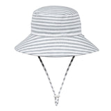 Classic Bucket Sun Hat - Grey Stripe - Toybox Tales
