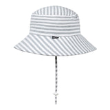 Classic Bucket Sun Hat - Grey Stripe - Toybox Tales