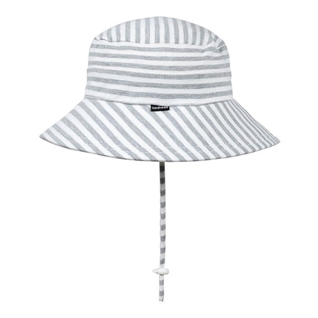 Classic Bucket Sun Hat - Grey Stripe - Toybox Tales