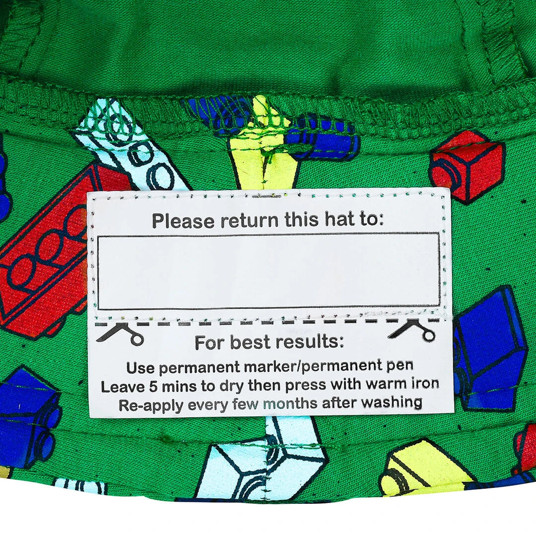 Classic Bucket Sun Hat - Blocks - Toybox Tales