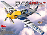 P-51 Mustang 1:48 click build model with black and white markings