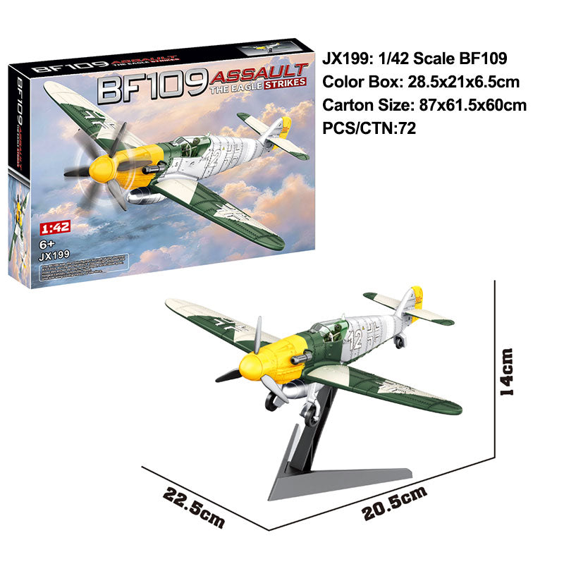 Messerschmitt Bf 109 click build model packaging