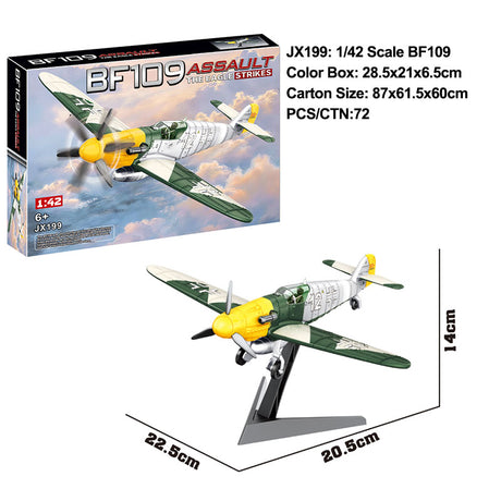 Messerschmitt Bf 109 click build model packaging