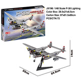 P-38 Lightning click build model packaging