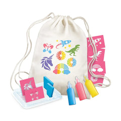 Kidzmaker Stencil Backpack Printing - Toybox Tales